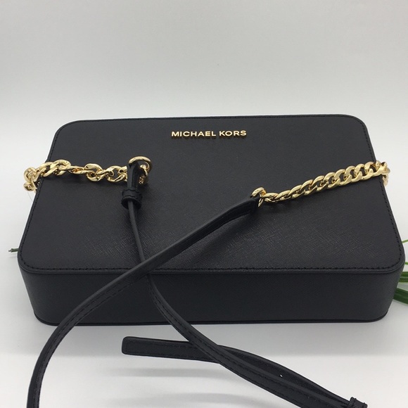 MICHAEL KORS JET SET ITEM LG EW CROSSBODY Black NWT - Picture 7 of 8